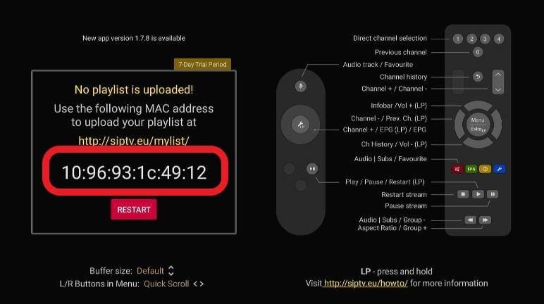 iptv smart mac adress